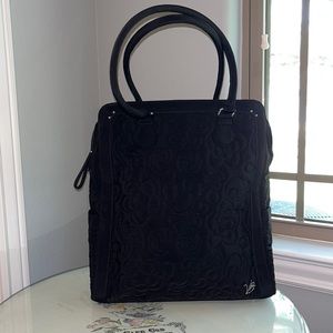 Vera Bradley shoulder purse/laptop carrier! Classic black.